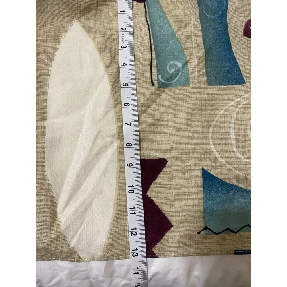 Vintage Dan River Bedskirt‎ King Geometric Abstract 13